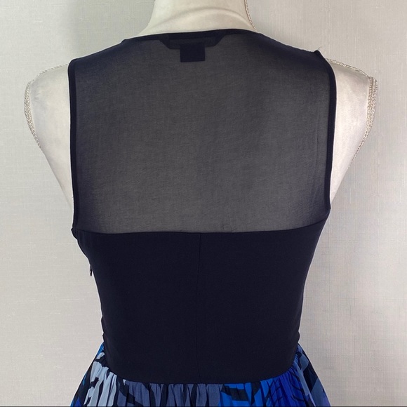 Armani Exchange Floral V-Neck Pleated Mini Dress - Picture 9 of 14